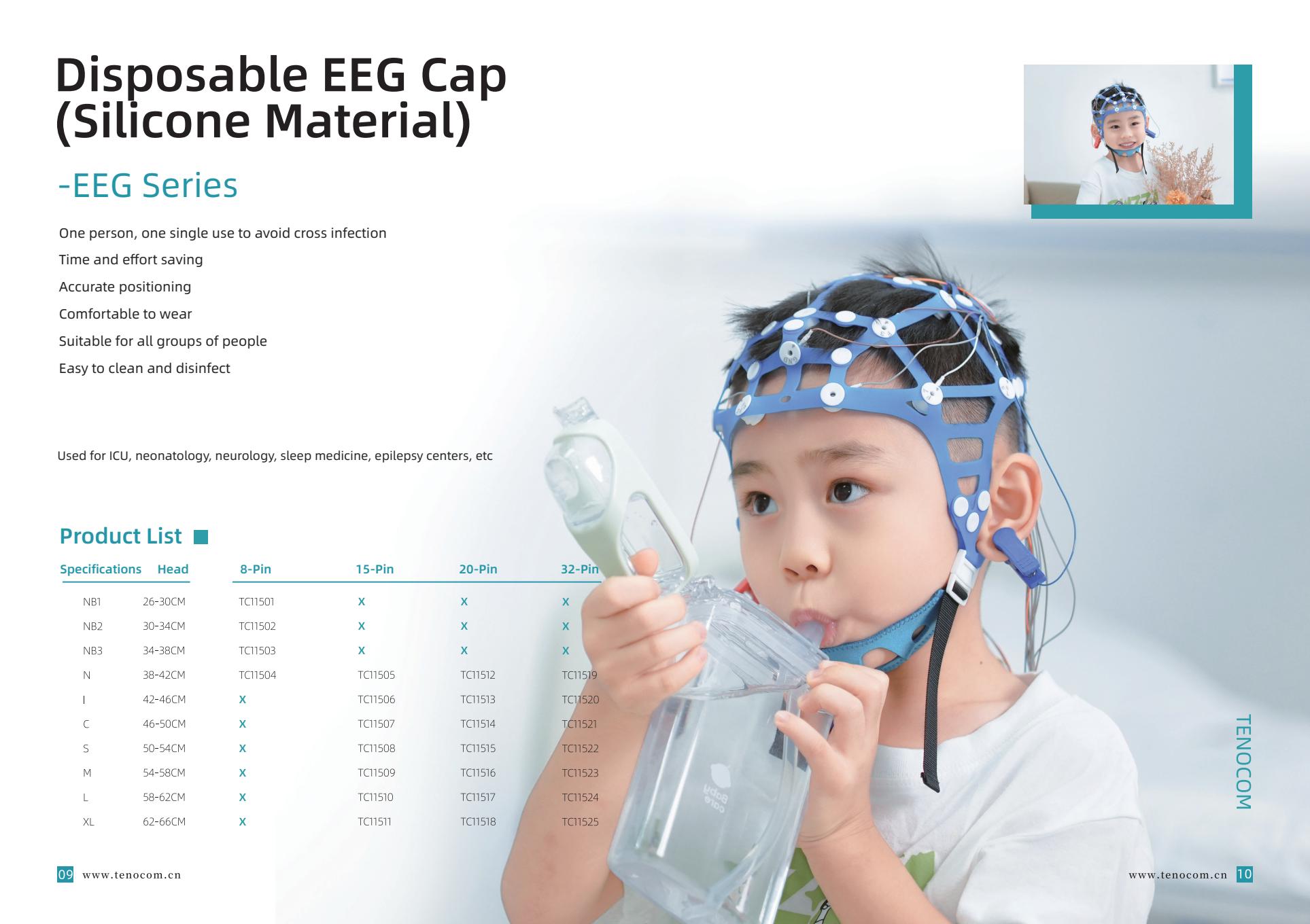Disposable EEG Cap - Silicone | Tenocom