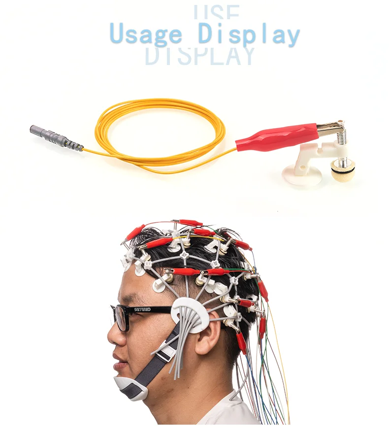 EEG Large Alligator Clip Lead Wire - Tenocom