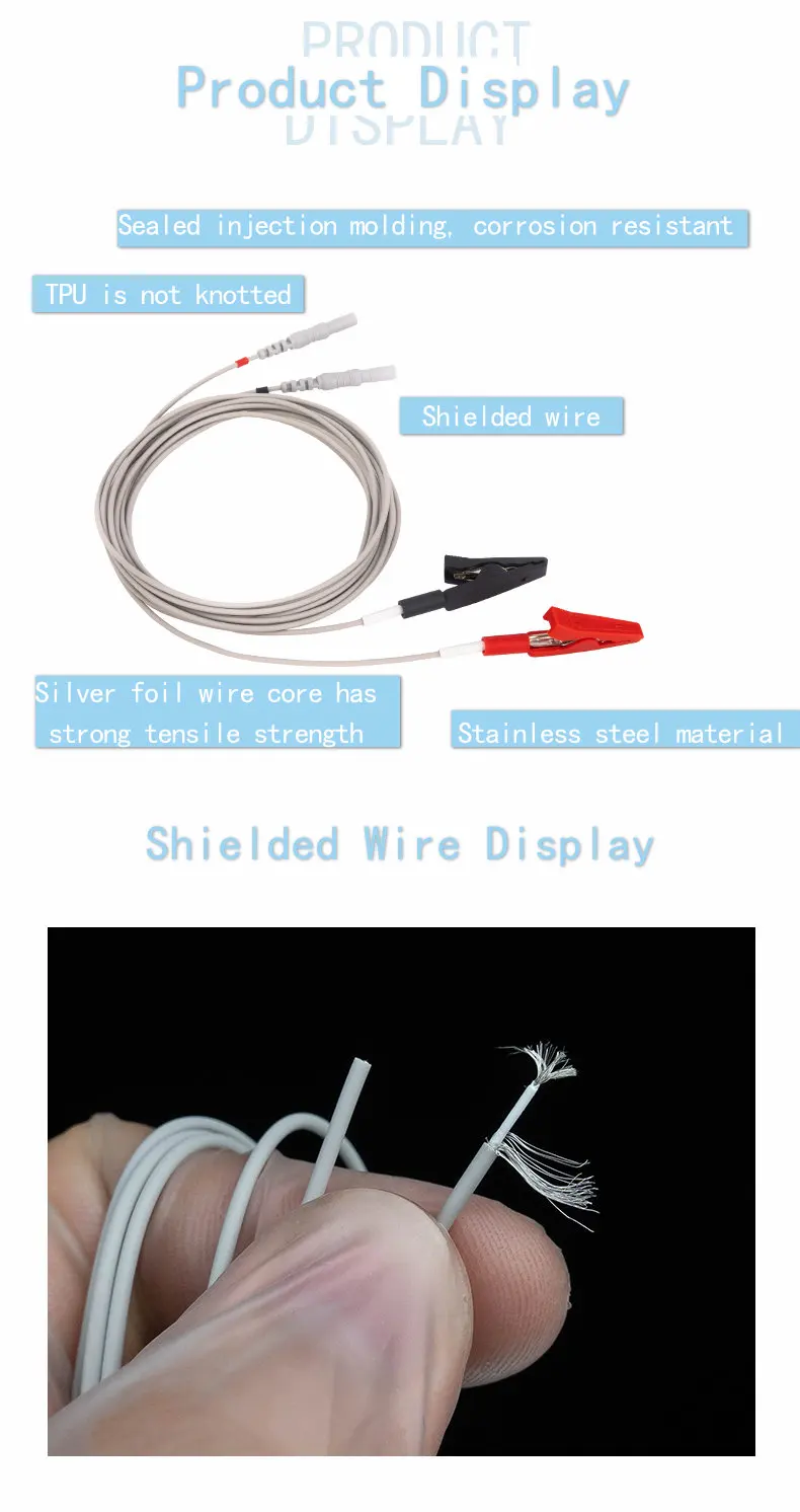 EMG Alligator Clip Lead Cable - Tenocom