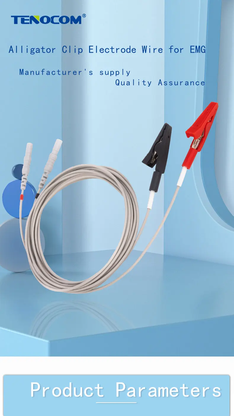 EMG Alligator Clip Lead Cable - Tenocom