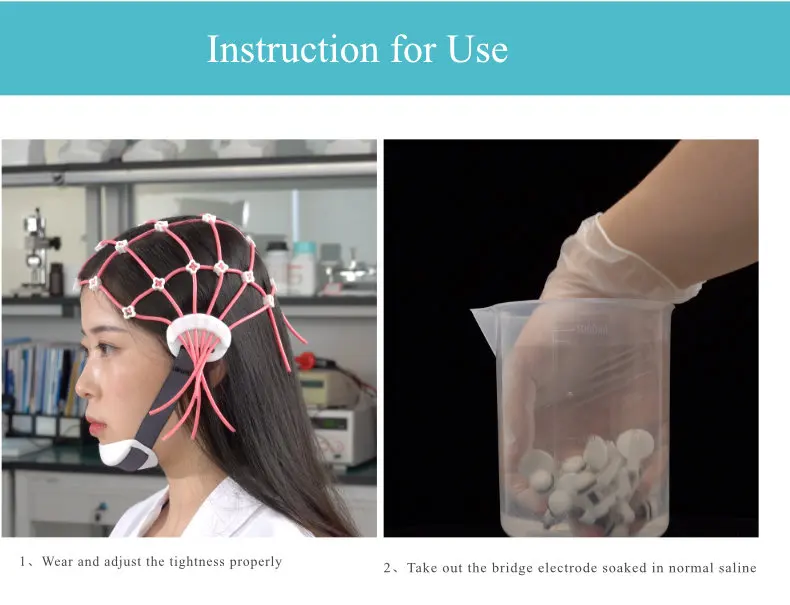 Elastic EEG Cap with Silicon Tube | Tenocom