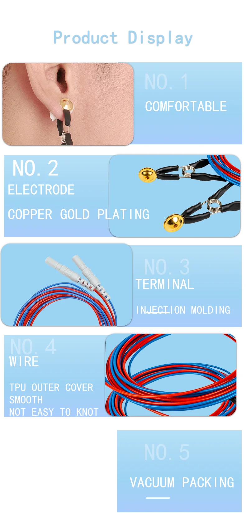 Gold Cup Ear Clip Electrode - Tenocom