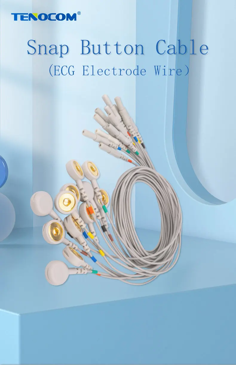 Button Electrode Wire (Shielded) - Tenocom Electro