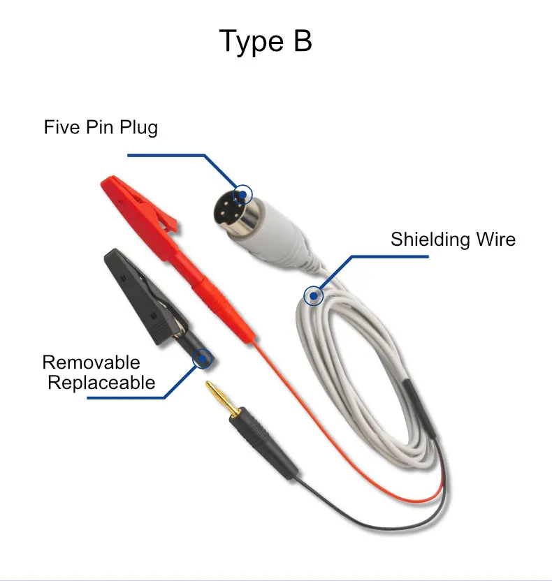 1 to 2 Alligator Clip Lead Cable - Tenocom